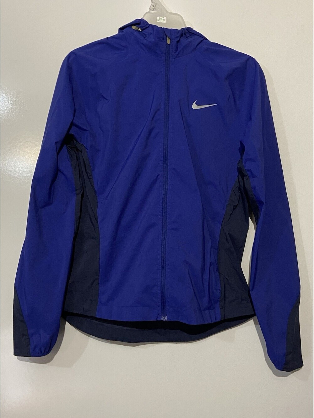 Womens NIKE Blue Hypershield Zoned Hoodie Running Jacket Sz S